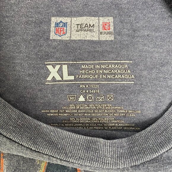NFL Team Apparel Chicago Bears Cutler Graphic Navy Blue Tee Size XL - Picture 8 of 8